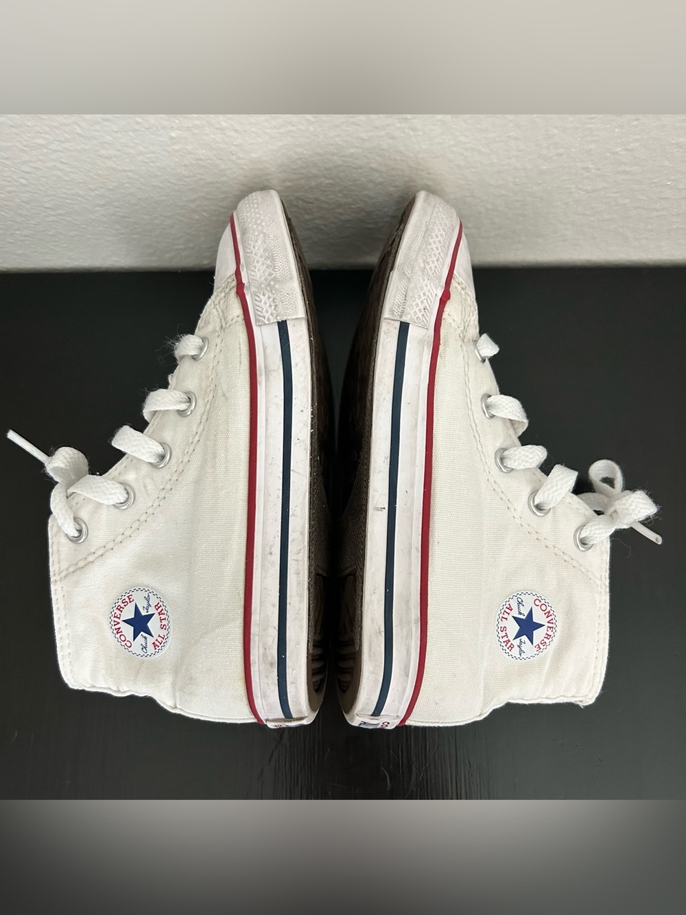 Converse Chuck Taylor All Star Toddler Hi Top Optical White Little Kid Size 10 - Picture 6 of 8